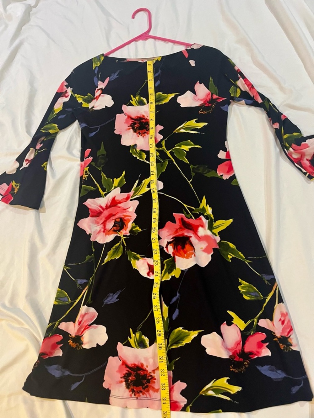 Women’s Tommy Hilfiger Floral 3/4 sleeves shift dress-S - Picture 5 of 6